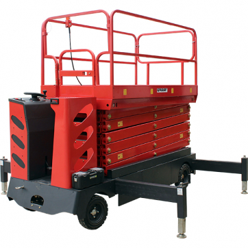 Самоходный ножничный подъемник GROST Sky 0.5-9 с аккумуляторным электродвигателем и электроподъемом по выгодной цене в Сарапуле. Надежное качество и лучшие условия ждут вас.